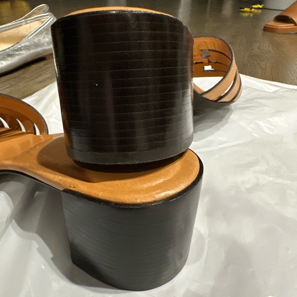 Tory Burch Brown Heeled Sandals - Picture 3 of 5